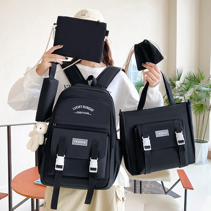 Ensemble-de-sacs-dos-Kawai-pour-adolescents-5Pcs-YISIYUAN-V2-Noir-محفظة-5-قطع-كاواي-للبنات.png