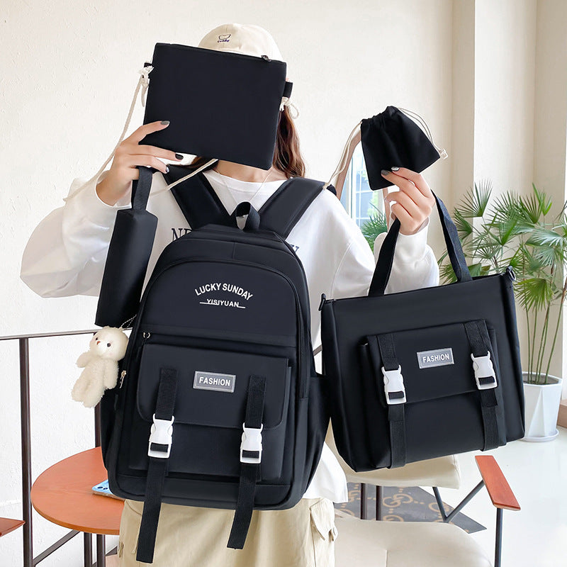 Ensemble-de-sacs-dos-Kawai-pour-adolescents-5Pcs-YISIYUAN-V2-Noir-محفظة-5-قطع-كاواي-للبنات.png