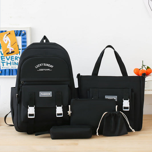 Ensemble-de-sacs-dos-Kawai-pour-adolescents-5Pcs-YISIYUAN-V2-Noir-محفظة-5-قطع-كاواي-للبنات.png
