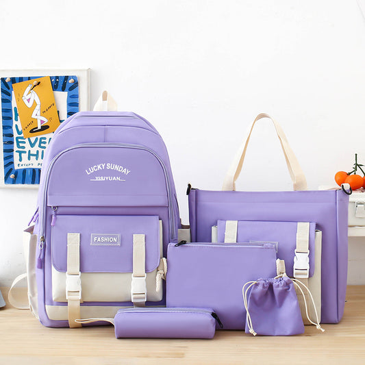 Ensemble-de-sacs-dos-Kawai-pour-adolescents-5Pcs-YISIYUAN-V2-Mauve-محفظة-5-قطع-كاواي-للبنات.png