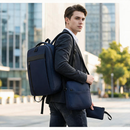Ensemble-3-PCS-sac-a-dos-l-gant-et-Imperm-able-pour-Homme-Avec-Port-USB-Bleu-Mat-02-طقم-حقائب-رجالية-أنيقة-3-في-1-مع-منفذ-شحن.png