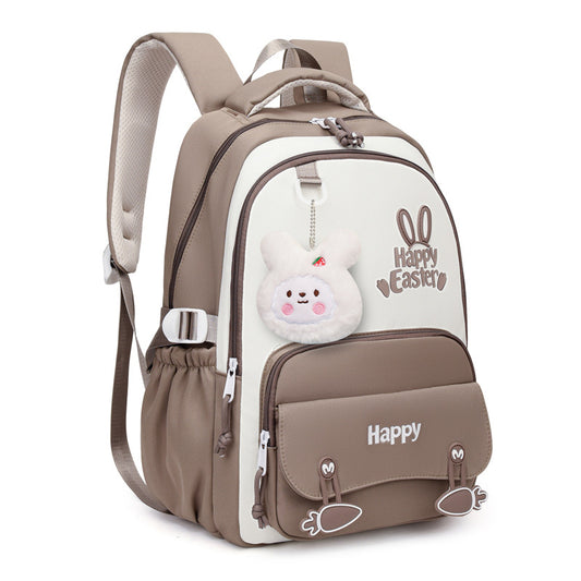 Sac-Dos-Scolaire-Motif-Lapin-Happy-Easter-Ergonomique-Tissu-Imperm-able-Marron-SACKDS31MR-حقيبة-ظهر-مدرسية-وعصرية-بتصميم-الأرنب-اللطيف.png