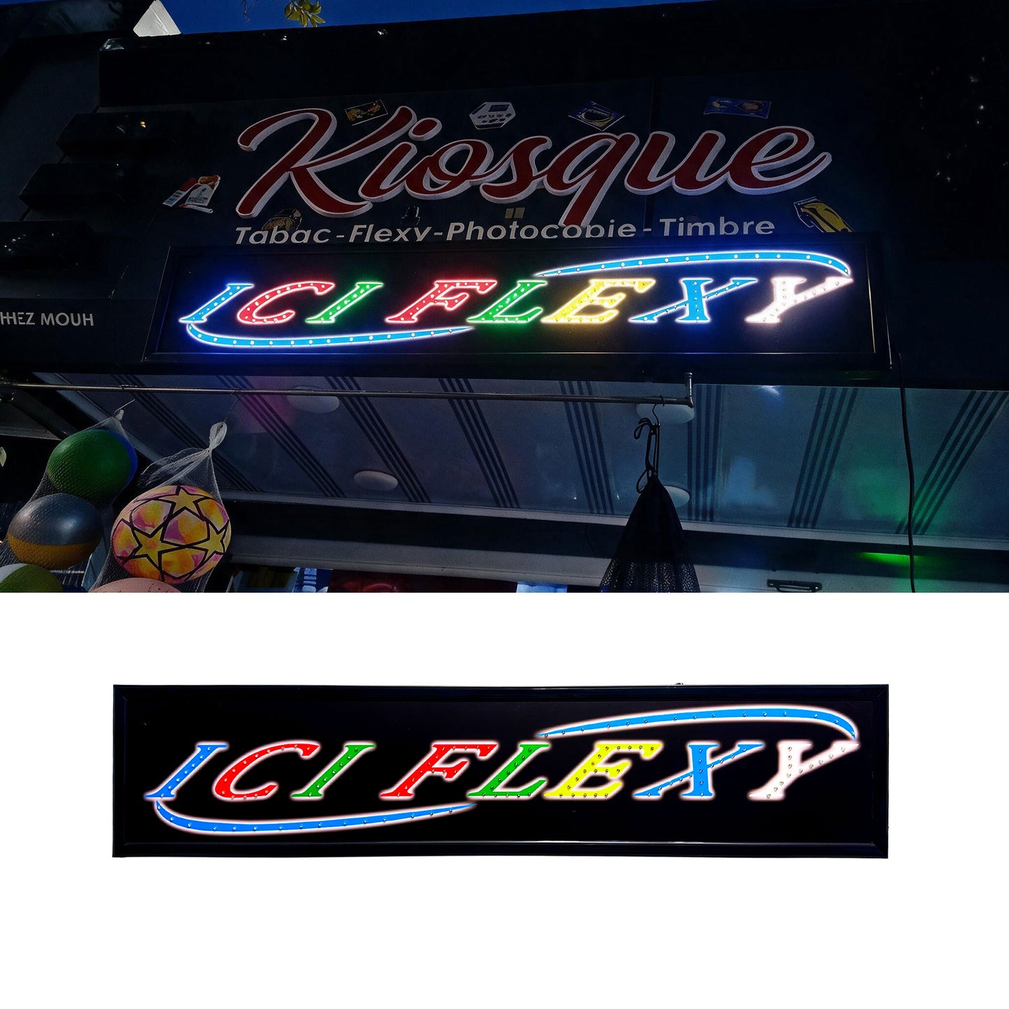 Plaque de Signalisation LED Multicolore Flexy Large V2- لوحة إشهارية ضوئية