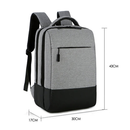 Sac à Dos Ordinateur Portable Multifonctionnel avec Port de Charge USB Grand Volume SACHM07GR - حقيبة ظهر متعددة الاستخدامات للكمبيوتر المحمول والعمل مع منفذ شحن