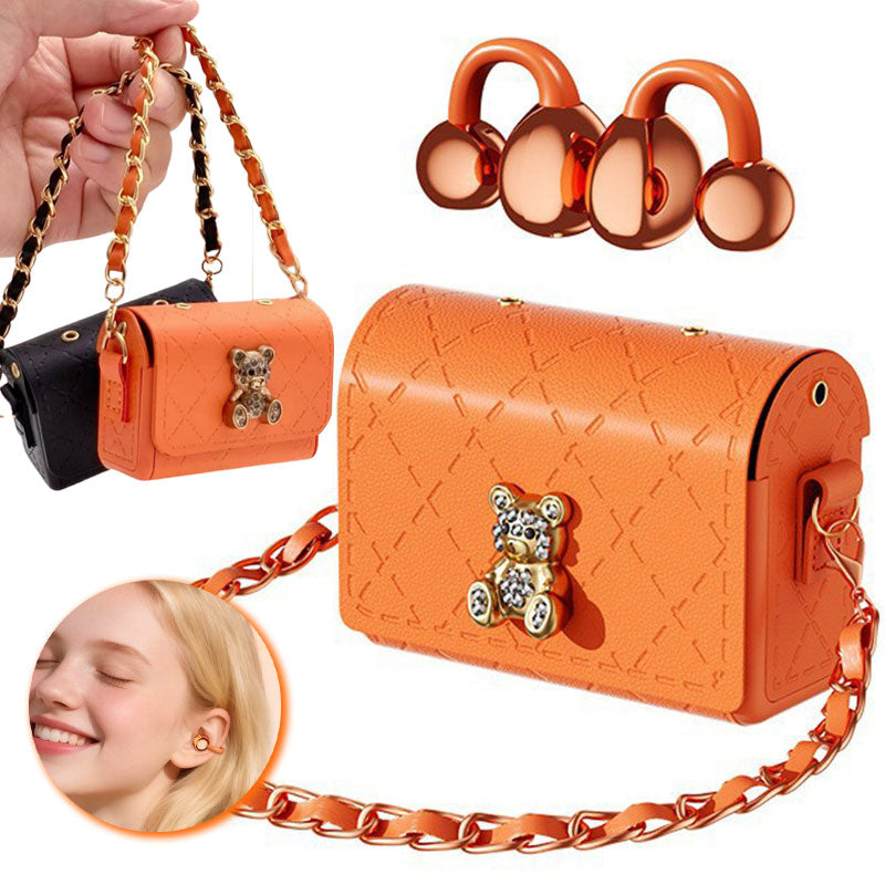 Écouteurs Sans Fil Bluetooth TWS Q69 Design Mini Sac à Main Clip Ear Clip-On - سماعة بلوتوث لاسلكية بتصميم علبة حقيبة فاخرة