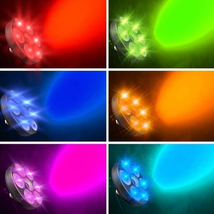 Projecteur de lumière Sonore RGB + W 4 en 1 Avec Bluetooth effet stroboscope - تنزوت