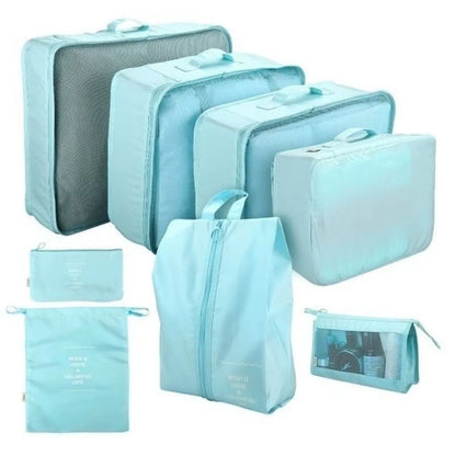 Organisateur Valise 8pcs Sac Rangement et Les Essentiels du Voyage تنزوت