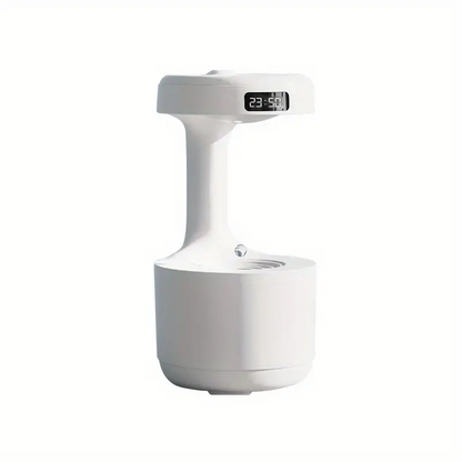 Réveil et Humidificateur d’air gouttelettes d’eau Anti-gravité 800ml - تنزوت