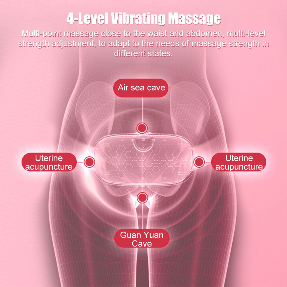 Coussin chauffant Portable menstruel pour soulagement de la douleur femme حزام هزاز ساخن لتسكين آلام الدورة الشهرية تنزوت