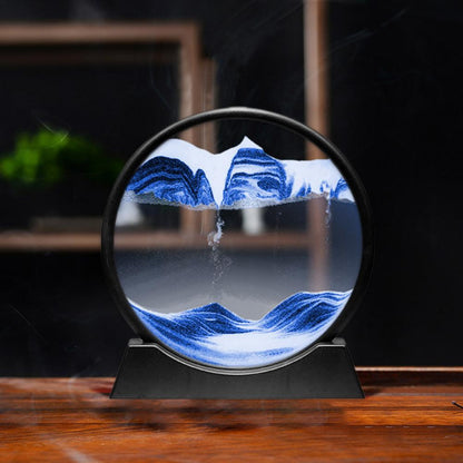 Sablier 3D en Verre rond 12 pouces pour la décoration de la maison تنزوت