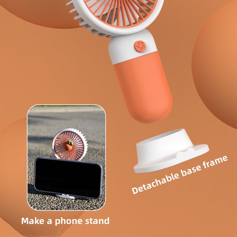 Ventilateur de bureau en forme de fruit de dessin animé, chargement USB - تنزوت