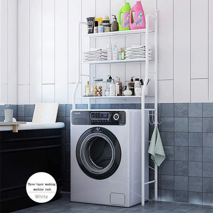 Étagère de rangement en acier inoxydable pour machine à laver تنزوت