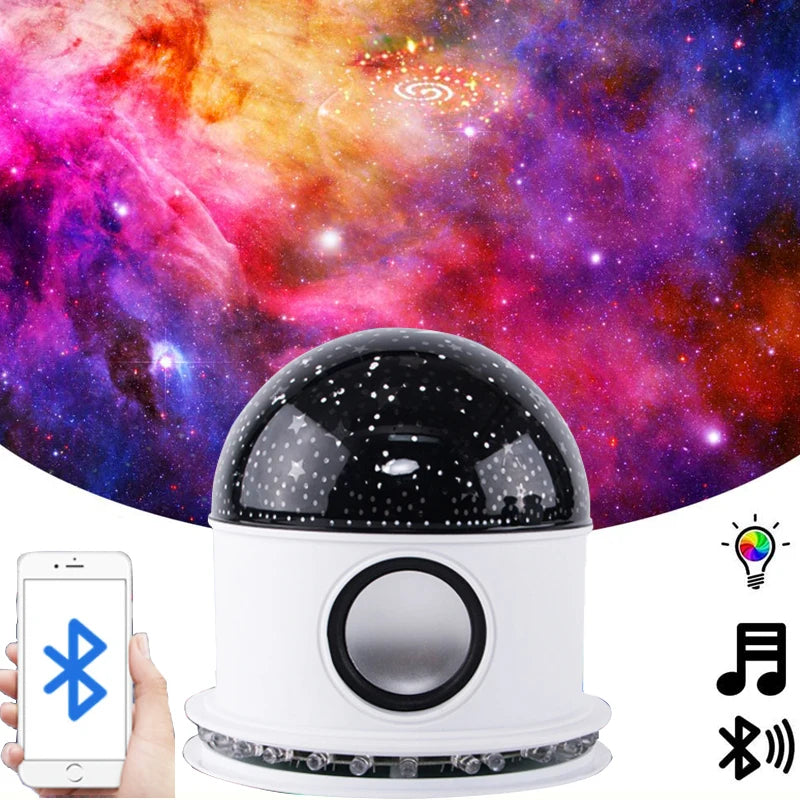 Ampoule LED Bluetooth Haut-parleur + effet jeux d lumière de scène magique - تنزوت