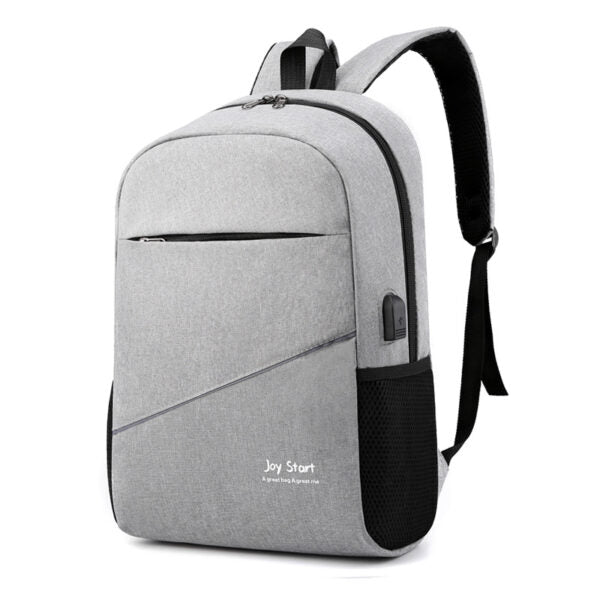 Sac à dos homme avec sac bandoulière et trousse 3en1 gris 2755-8 – محفظة ظهر رجالية 3 قطع رمادي تنزوت