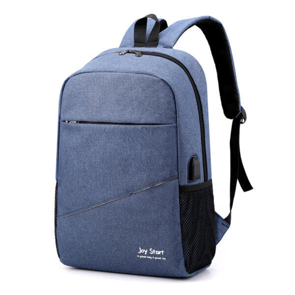 Sac à dos homme avec sac bandoulière et trousse 3en1 bleu 2755-8 – محفظة ظهر رجالية 3 قطع أزرق تنزوت