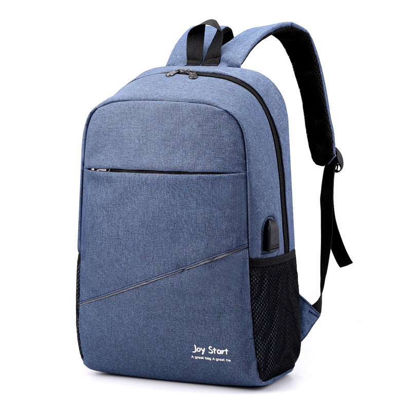 Sac à dos homme avec sac bandoulière et trousse 3en1 bleu 2755-8 – محفظة ظهر رجالية 3 قطع أزرق تنزوت