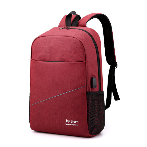 Sac à dos homme avec sac bandoulière et trousse 3en1 rouge 2755-8 – محفظة ظهر رجالية 3 قطع أحمر تنزوت