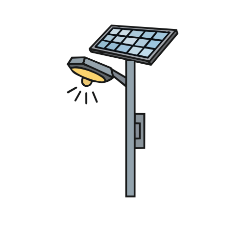 Éclairage solaire extérieur