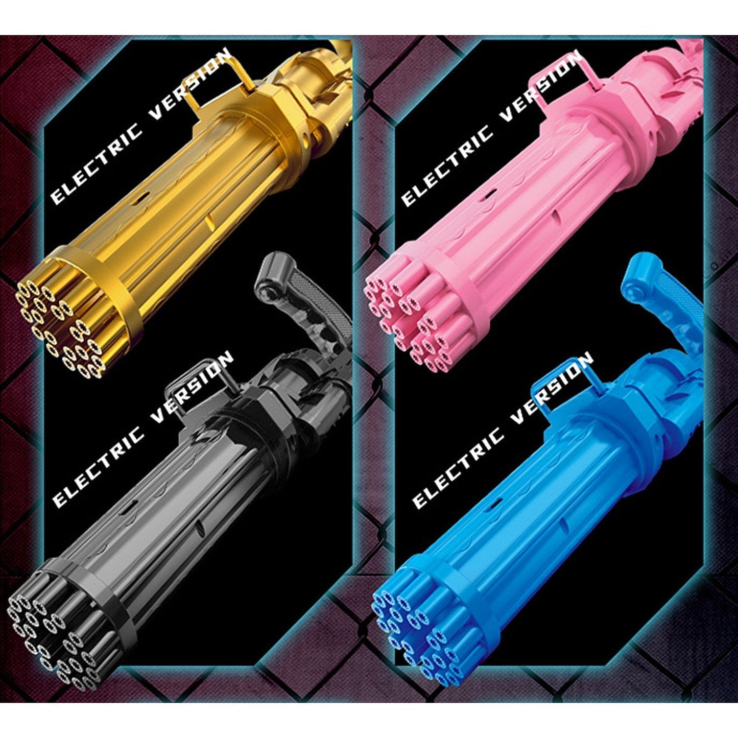 Machine à bulles électrique nouveau style avec 8 trous تنزوت