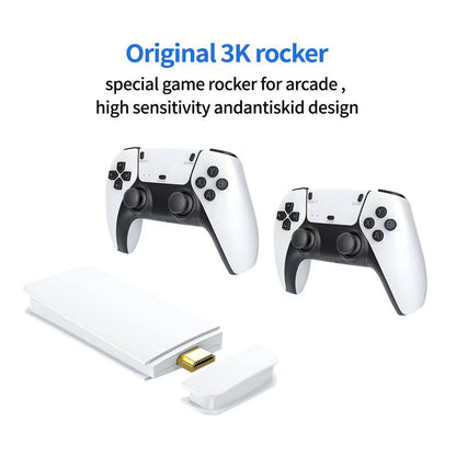 M15 Game Stick Pro Console de jeu vidéo 4k Rétro +20000 Jeux classiques HD 4K avec 2 manette sans fil تنزوت