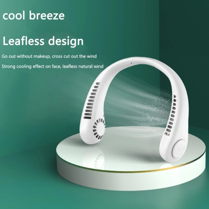 Ventilateur de cou portable 3 vitesses rechargeable USB, تنزوت