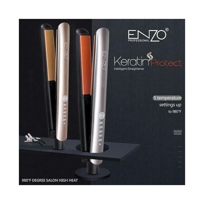 Lisseur Cheveux en Ceramique Keratin Protect | ENZO PROFESSIONAL تنزوت