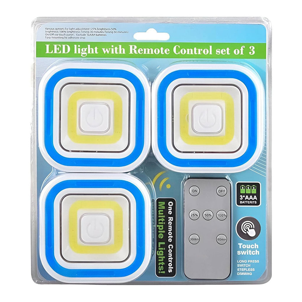 Pack 3 Spot LED intelligents avec télécommande ultra-lumineux – طقم مصابيح مع يد تحكم تنزوت