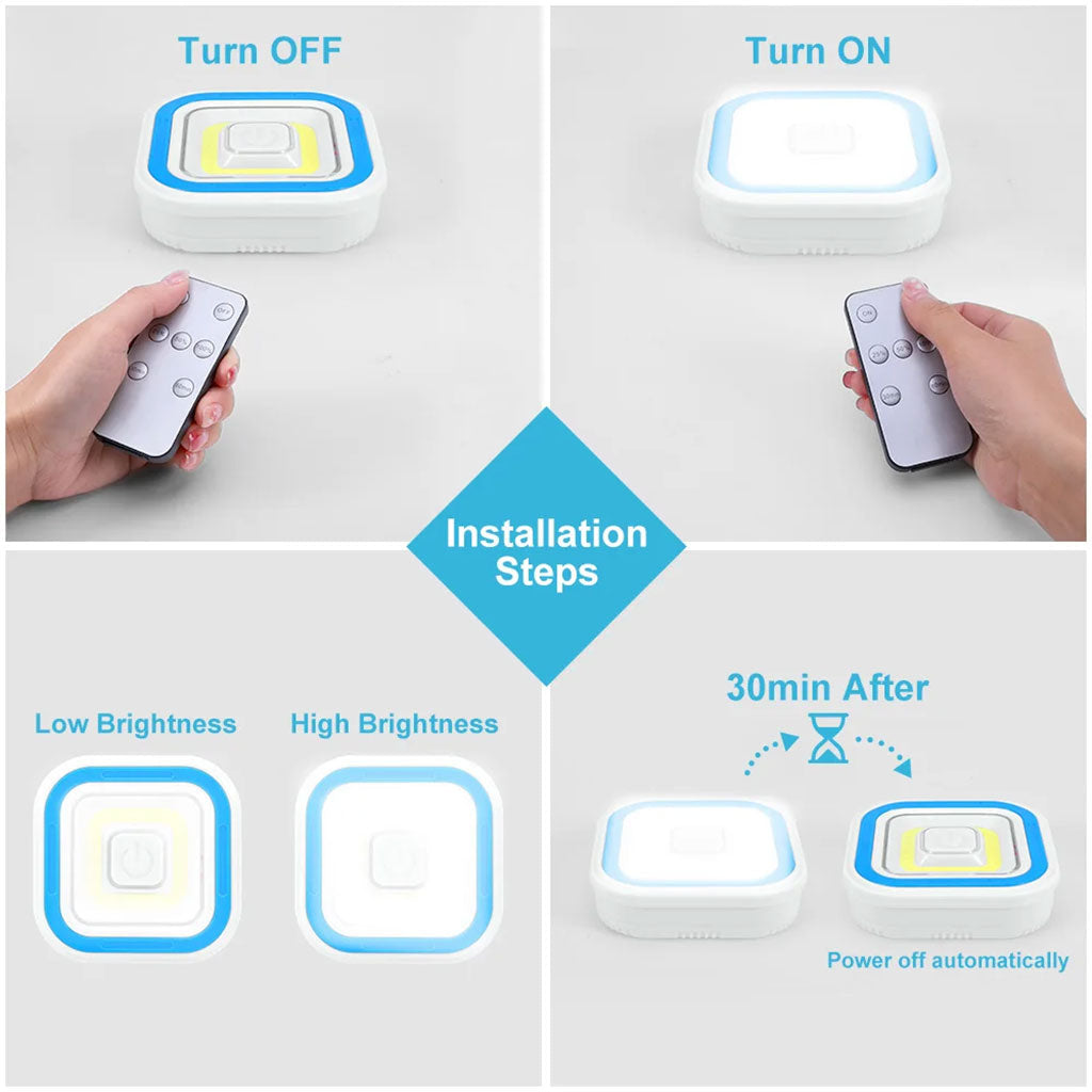 Pack 3 Spot LED intelligents avec télécommande ultra-lumineux – طقم مصابيح مع يد تحكم تنزوت