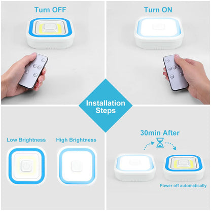 Pack 3 Spot LED intelligents avec télécommande ultra-lumineux – طقم مصابيح مع يد تحكم تنزوت