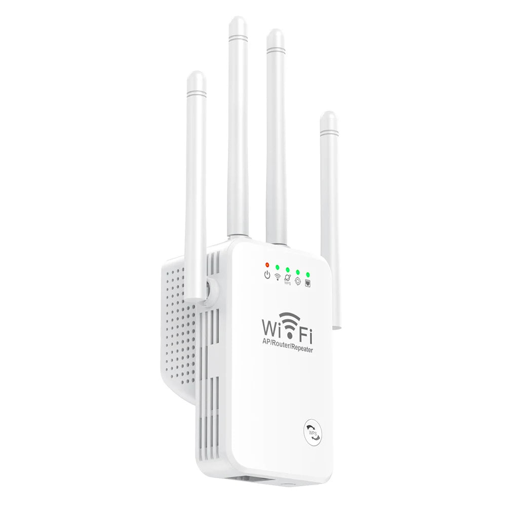 300M Wifi routeur sans fil répéteur 2.4G répéteur de Signal Extender 4 antenne routeur amplificateur de Signal pour la maison - تنزوت