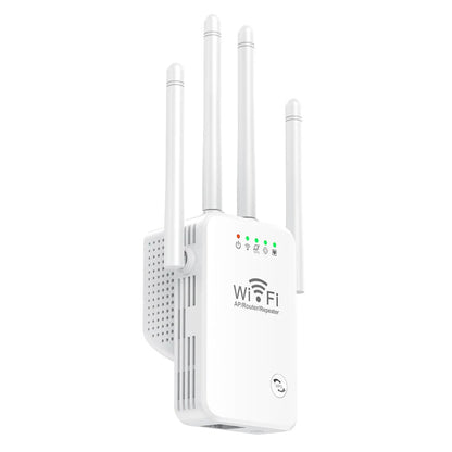 300M Wifi routeur sans fil répéteur 2.4G répéteur de Signal Extender 4 antenne routeur amplificateur de Signal pour la maison - تنزوت