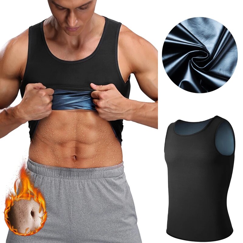 Gilet de sueur Débardeur Polymère amincissement perte de poids Fitness Gym sueur تنزوت