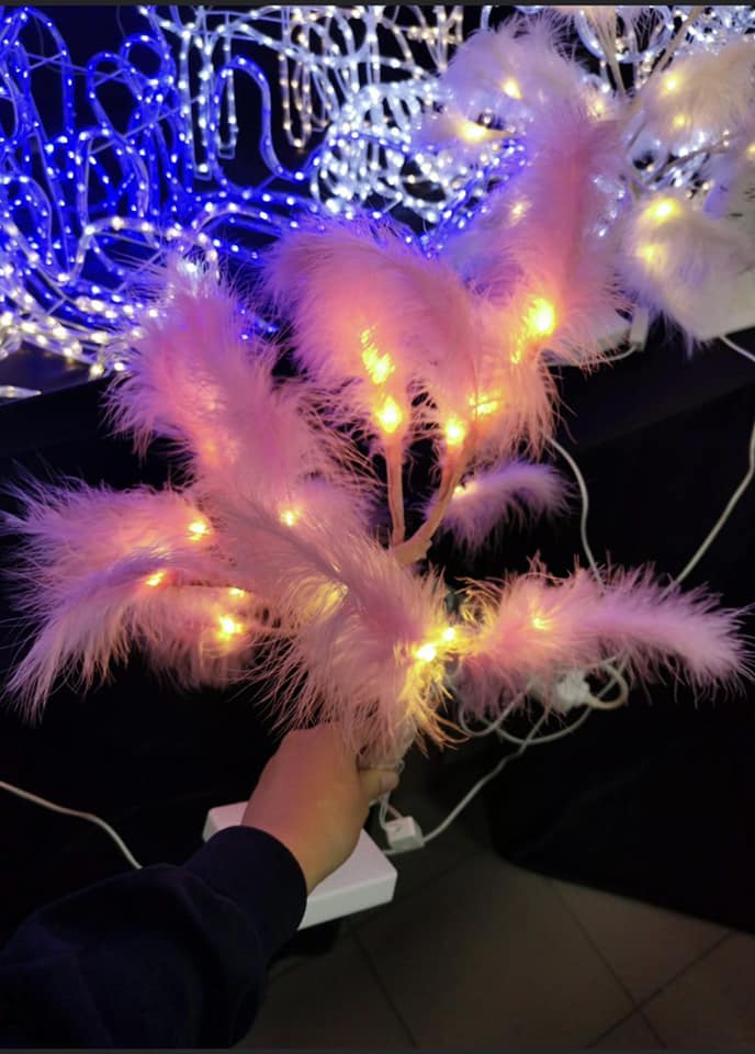 Lampe a chevet en forme D’Arbre Lumineux 45cm / 220V- Rose تنزوت