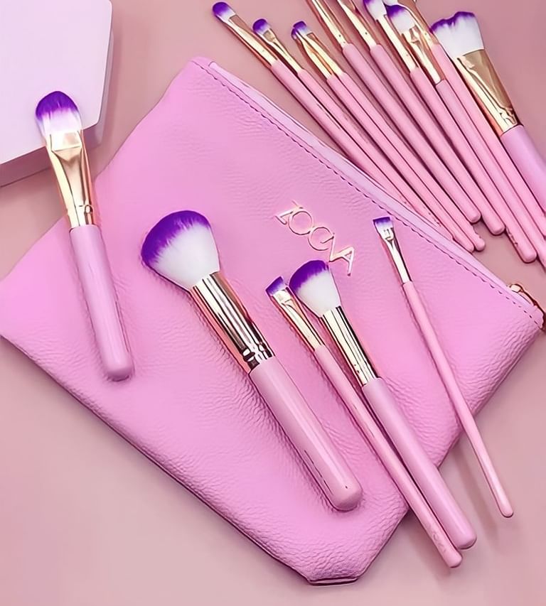 Lot de 15 Pinceaux zoeva professionnels avec trousse تنزوت