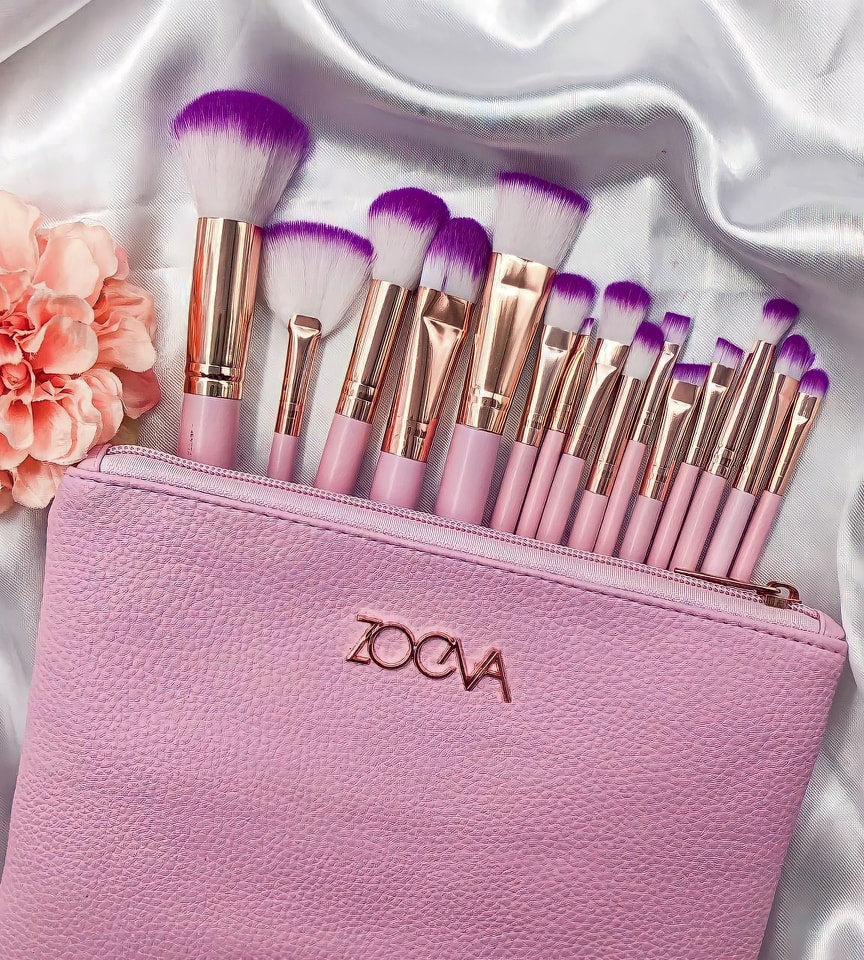 Pack Spécial Organisateur de maquillage + Trousse de 15 Pinceaux zoeva professionnels تنزوت