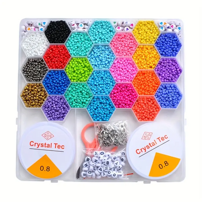 Ensemble de fabrication de bijoux Pour enfant 24 grilles en forme de ruche d'abeille تنزوت