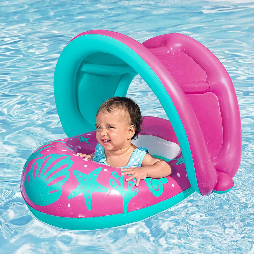 Bouée Gonflable pour enfants avec toit de protection UV Bestway 34091 – عوامة مائية للأطفال تنزوت