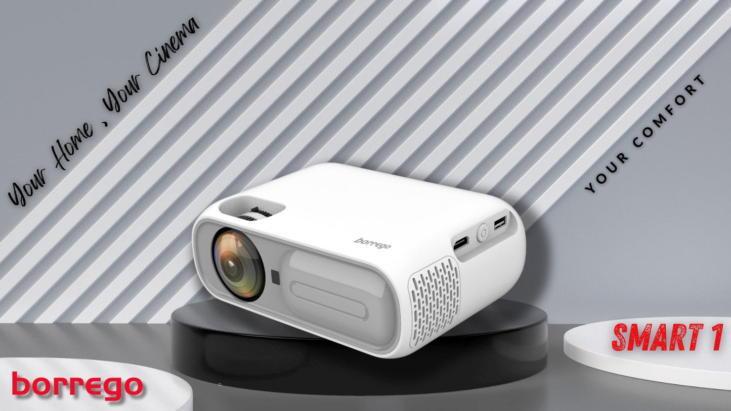 Borrego Projector Smart 1 Android 9.0 Bluetooth Projection technology 3.5inch LCD TFT display - تنزوت