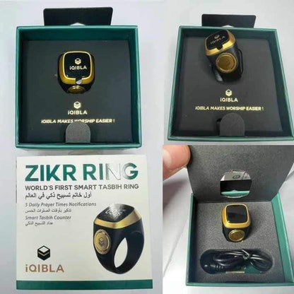 خاتم التسبيح الالكتروني الذكي IQIBLA يساعدك على التسبيح والتذكر بطريقة عملية وبسيطة -Zikr Ring Tasbih Counter - تنزوت