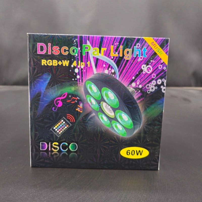 Projecteur de lumière Sonore RGB + W 4 en 1 Avec Bluetooth effet stroboscope - تنزوت