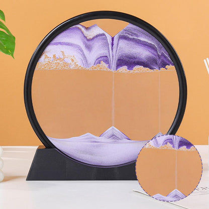 Sablier 3D en Verre rond 12 pouces pour la décoration de la maison تنزوت