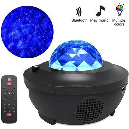 Projecteur Galaxie 3D Laser Bluetooth + haut-parleur USB - تنزوت