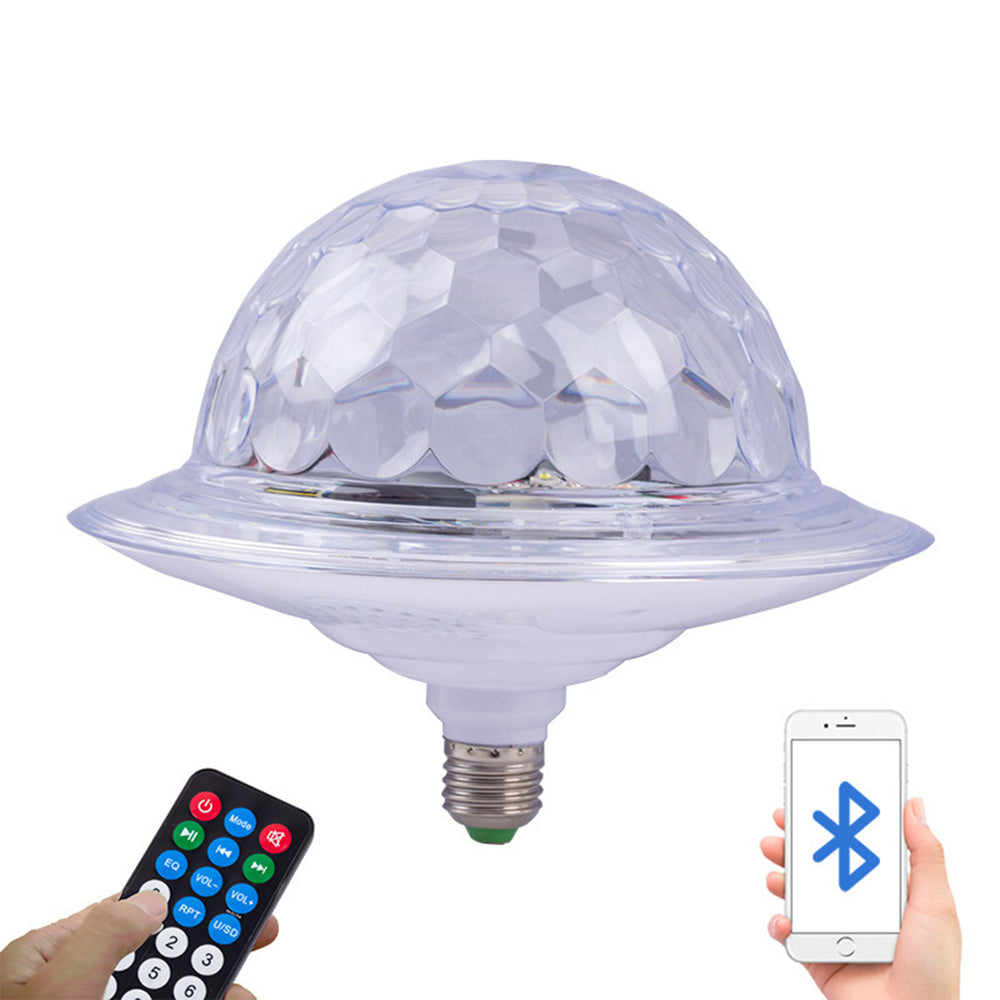 Boule Magique en Cristal UFO Musique Bluetooth LED RGB E27 - تنزوت