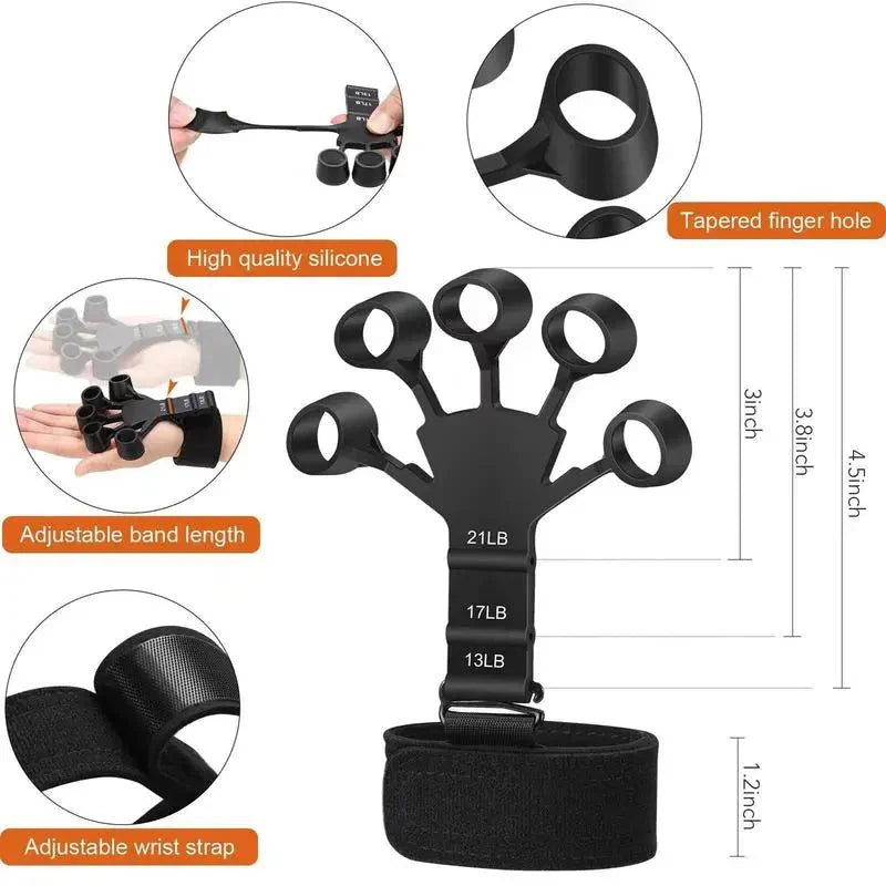 Finger Exerciseur de doigts pour l'entraînement physique et renforcement des mains تنزوت