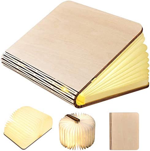 Livre lumineux LED pliable en bois 5 Modes d'éclairage rechargeable تنزوت