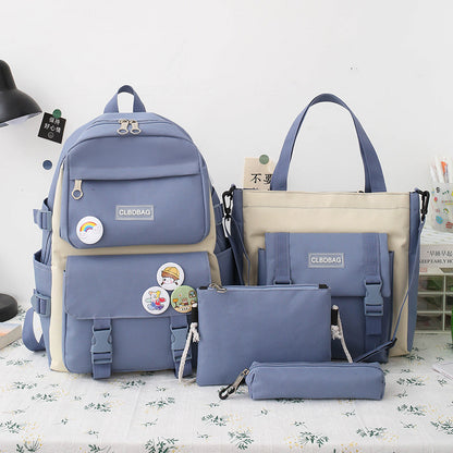 Ensemble de sacs d’école Kawai pour adolescents 4Pcs HAOLIDA V2 – محفظة 4 قطع كاواي