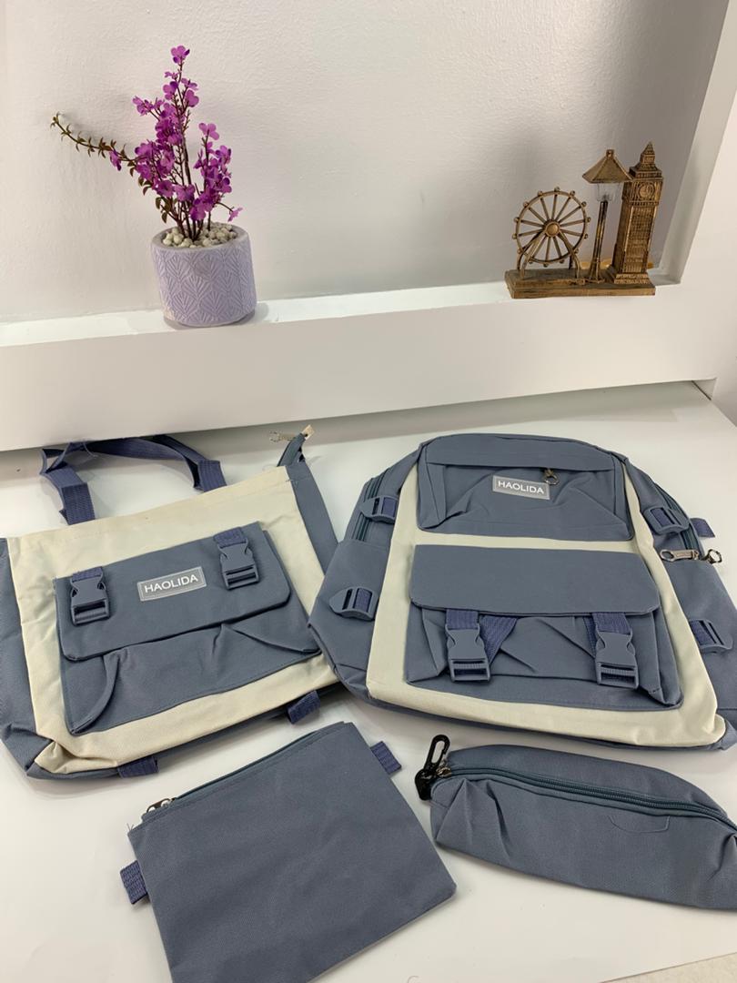 Ensemble de sacs d’école Kawai pour adolescents 4Pcs HAOLIDA V2 – محفظة 4 قطع كاواي