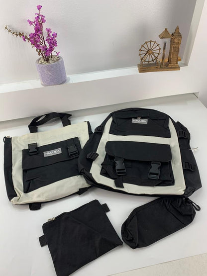 Ensemble de sacs d’école Kawai pour adolescents 4Pcs HAOLIDA V2 – محفظة 4 قطع كاواي