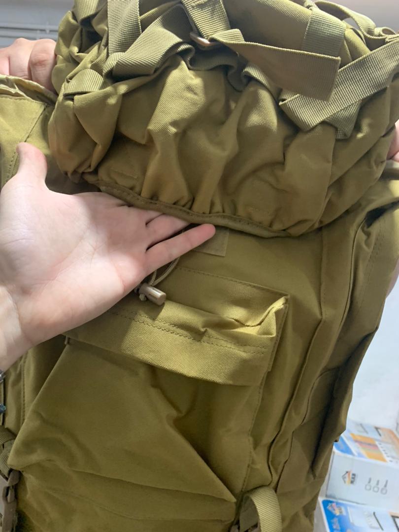 Sac à dos Randonnée professionnel en toile de Camouflage étanche à double épaule 90 L – kaki تنزوت
