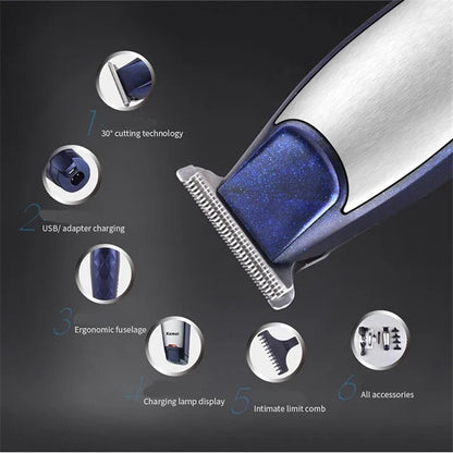Tondeuse à cheveux électrique Zero Sans Fil KEMEI KM-5021 Waterproof تنزوت